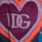 Dolce & Gabbana Multicolor Heart Logo Hooded Puffer Jacket