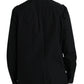 Dolce & Gabbana Black Collared Long Sleeve Cotton Casual Shirt