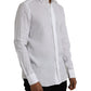 Dolce & Gabbana White Linen Long Sleeve Dress MARTINI Shirt