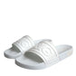 Dolce & Gabbana White Rubber Slides Sandals Beachwear Shoes