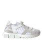 Dolce & Gabbana White Mesh Sorrento Trekking Sneakers Men Shoes