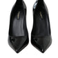 Dolce & Gabbana Black Patent Leather Bellucci Pumps Heels Shoes