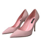 Dolce & Gabbana Light Pink Patent Leather Pumps Heels Shoes