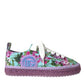 Dolce & Gabbana Multicolor Canvas Floral Espadrilles Sneakers Shoes