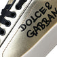 Dolce & Gabbana Gold Portofino Calf Leather Sneakers Women Shoes