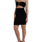 Dolce & Gabbana Black Cut Out Bodycon Mini Dress