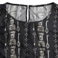 Dolce & Gabbana Black Key Castle Print Silk Blouse