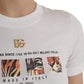 Dolce & Gabbana White Tiger Graphic Print T-shirt