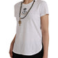 Dolce & Gabbana White Necklace T-shirt