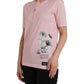 Dolce & Gabbana Pink Floral Print T-shirt