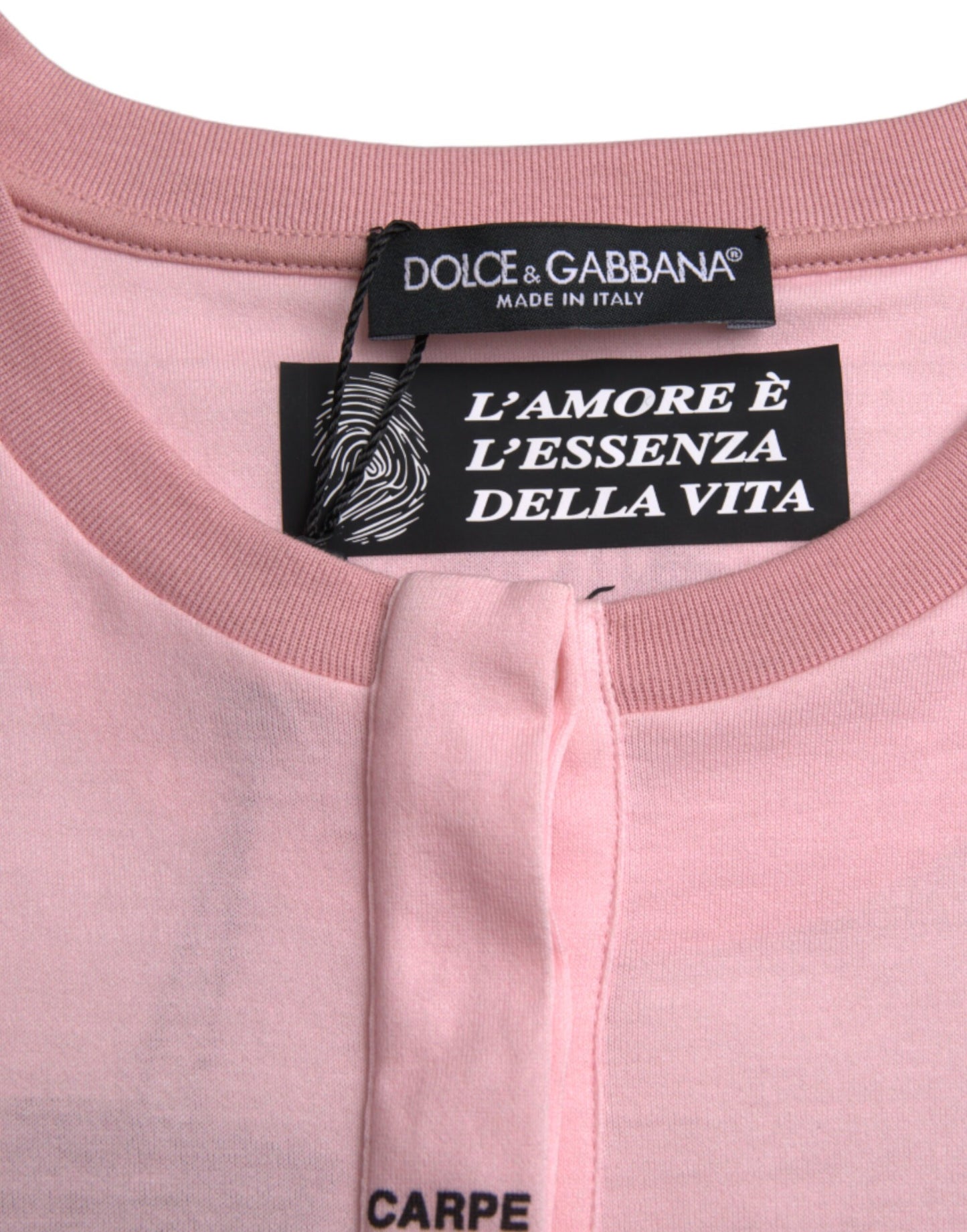 Dolce & Gabbana Pink Floral Print T-shirt