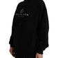 Balenciaga Black Logo Hooded Pullover Sweatshirt