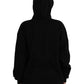 Balenciaga Black Logo Hooded Pullover Sweatshirt