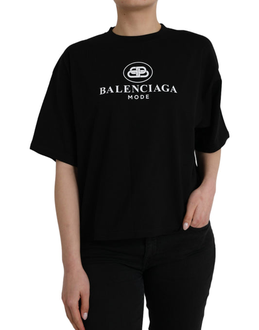 Balenciaga Black White Logo T-shirt