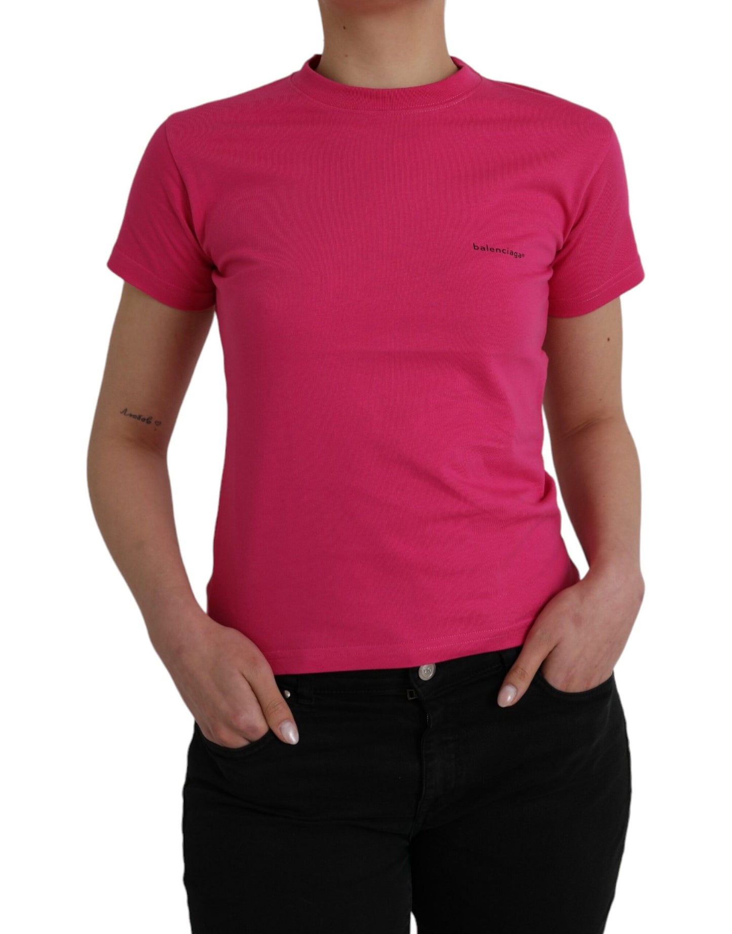 Balenciaga Pink Logo T-shirt