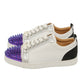 Christian Louboutin Louis Junior Spikes Flat Contrasting Leather Sneakers