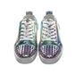 Christian Louboutin Fun Louis Junior Spikes Flat Ombre Laminated Leather Sneakers