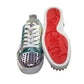 Christian Louboutin Fun Louis Junior Spikes Flat Ombre Laminated Leather Sneakers