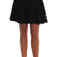 Dolce & Gabbana Black Floral Cutout Lace A-Line Skirt