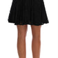 Dolce & Gabbana Black Floral Cutout Lace A-Line Skirt