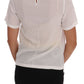 Dolce & Gabbana White Silk ITALIA IS LOVE Sequin Shirt