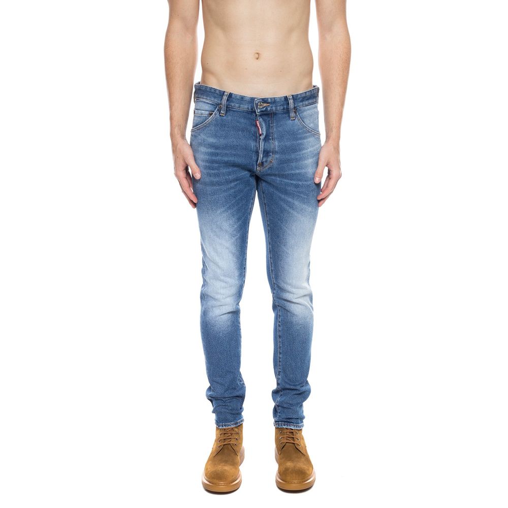 Dsquared² Blue Cotton Jeans & Pant