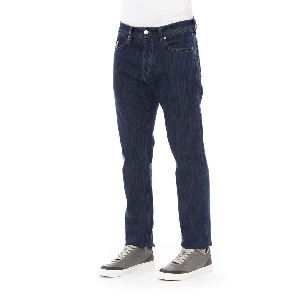 Baldinini Trend Blue Cotton Jeans & Pant