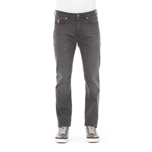 Baldinini Trend Gray Cotton Jeans & Pant