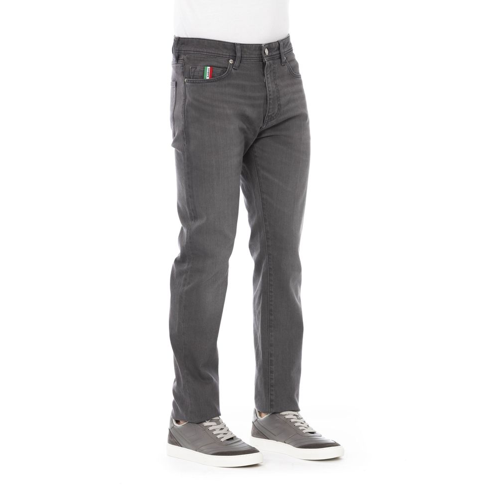 Baldinini Trend Gray Cotton Jeans & Pant