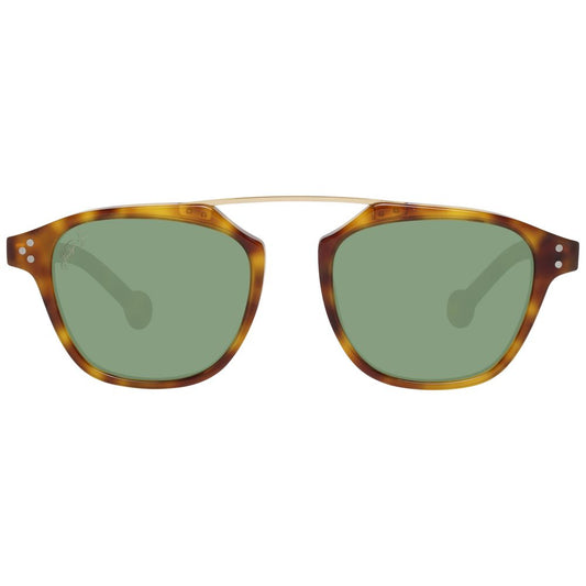 Hally & Son Brown Unisex Sunglasses