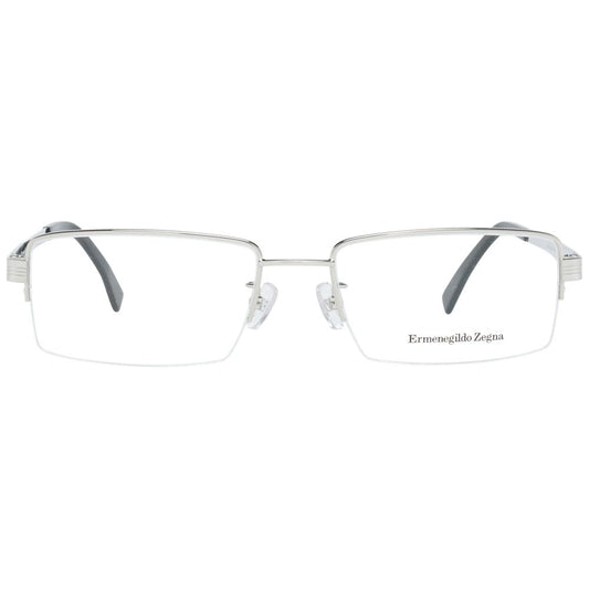 Ermenegildo Zegna Silver Men Optical Frames