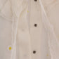 Dolce & Gabbana White Daisy Applique Silk Shirt