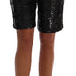 Dolce & Gabbana Black Sequined Fashion Shorts