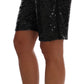 Dolce & Gabbana Black Sequined Fashion Shorts