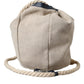 Dolce & Gabbana Beige Canvas Fabric Bucket Sack Pouch Purse Bag