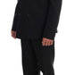 Dolce & Gabbana Black Wool Double Breasted Slim Fit Suit