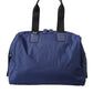 Dolce & Gabbana Blue Nylon Calfskin Hand Shoulder Duffel Bag