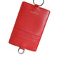 Dolce & Gabbana Red Calfskin Leather Lanyard Logo Card Holder Wallet