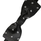 Dolce & Gabbana Black Silk Floral Adjustable Neck Men Papillon Bow Tie