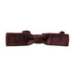 Dolce & Gabbana Maroon Floral Silk Adjustable Neck Men Bow Tie