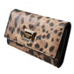 Dolce & Gabbana Brown Leopard PVC Pouch Key Holder Case Keyring