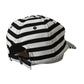 Dolce & Gabbana Black White Stripe Amore Heart Applique Baseball Hat