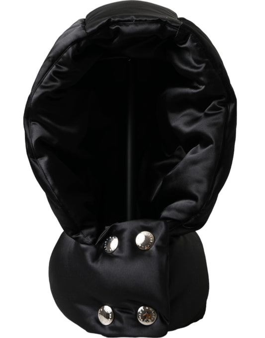 Dolce & Gabbana Black Polyester Whole Head Wrap Hat