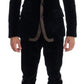 Dolce & Gabbana Blue Velvet Two Button Slim 3 Piece Suit