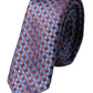 Dolce & Gabbana Blue Purple Patterned Silk Adjustable Men Tie