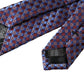 Dolce & Gabbana Blue Purple Patterned Silk Adjustable Men Tie