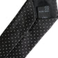 Dolce & Gabbana Black Polka Dot Silk Adjustable Men Tie