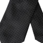 Dolce & Gabbana Black Polka Dot Silk Adjustable Men Tie