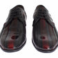 Dolce & Gabbana Black Bordeaux Leather Dress Formal Shoes