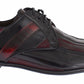 Dolce & Gabbana Black Bordeaux Leather Dress Formal Shoes